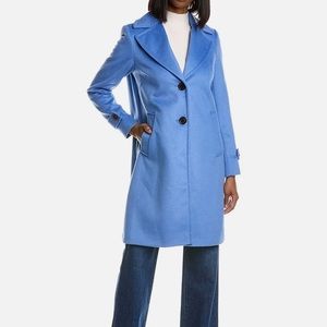 Sam Edelman Twill Walker Wool-Blend Coat